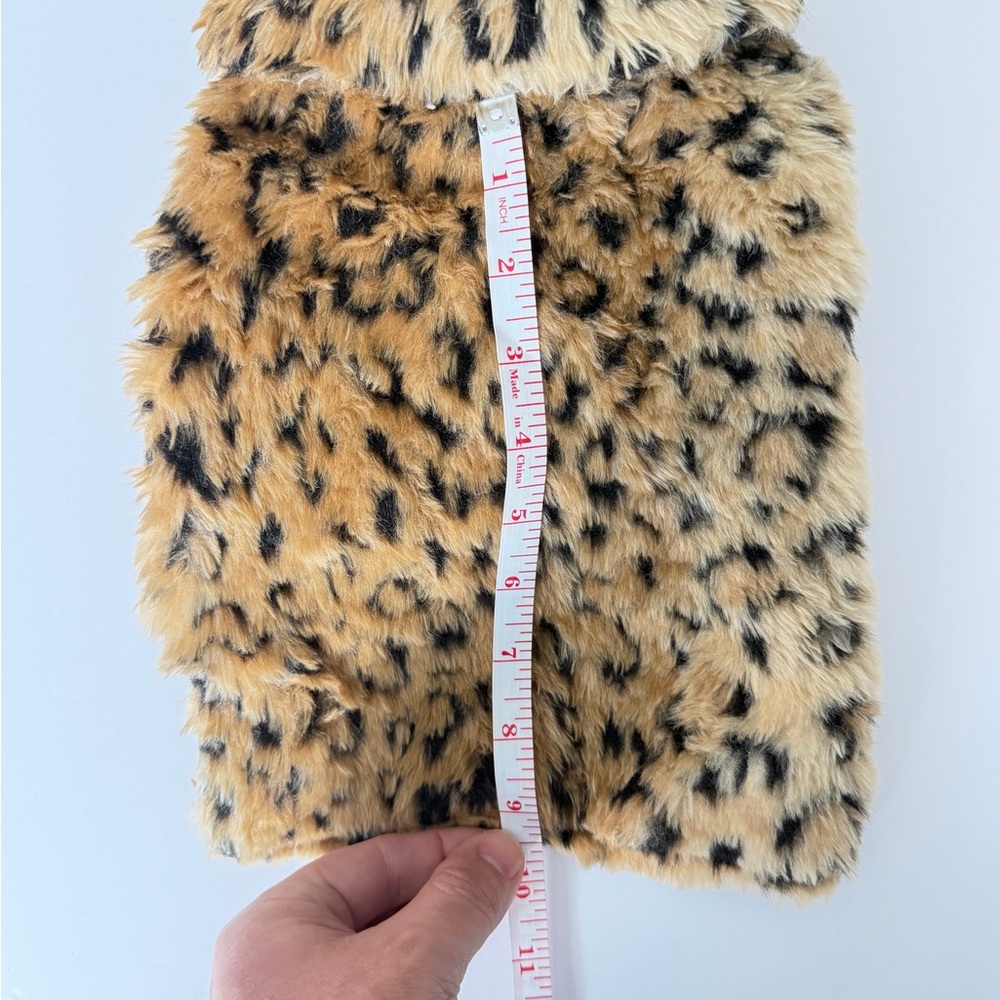 Leopard Print Faux Fur Vest, raincoat, plaid coat puppy toy dog xs BUNDLE (3)